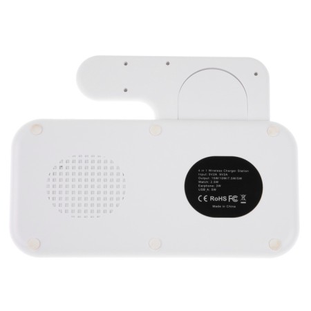 Wireless charger 3 in 1 Y36, 15 W, folding, backlight, USB, Type-C, white-10