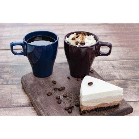 Mug ceramic shade Coffee Break, 280 ml, burgundy color-3