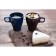 Mug ceramic shade Coffee Break, 280 ml, burgundy color