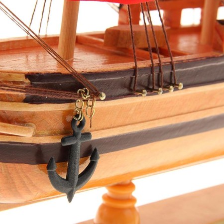 Souvenir medium "Achilles" ship, red sails, 39x44x7 cm-10