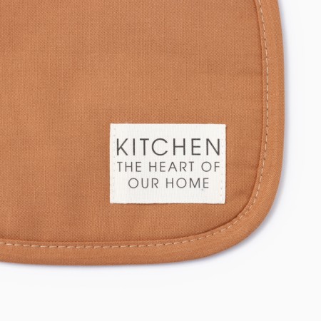 Kitchen kitchen kit, orange color, mittens of 18x29 cm, 19x19 cm tack-3