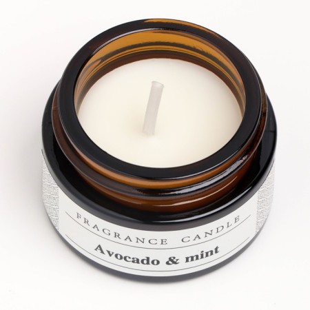 Aromatic candle in the bank "Avocado and Mint", 12 g-3