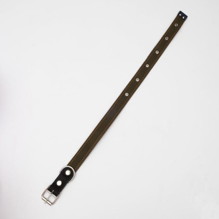 Frinking collar on felt, 64 x 3 cm, Osh 30-55 cm, dark green-3