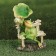 Garden figure "Frog on the bench" 7x13x19cm /// Mix
