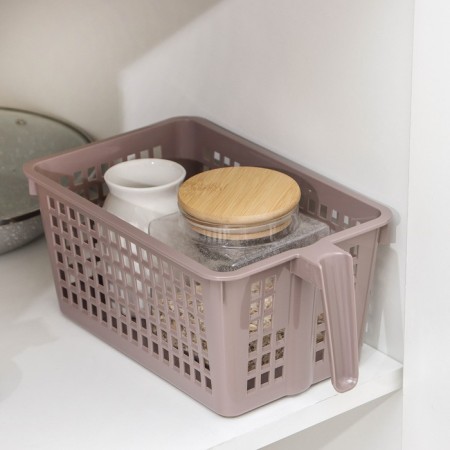 Storage basket with a handle, 28 × 16 × 12 cm, color mix-3
