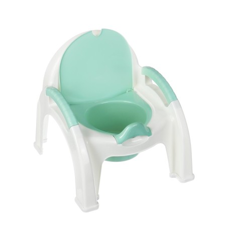 Pot - a chair with a lid, the color is light blue-5