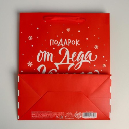 Package Laminated Vertical “Gift from Santa Claus”, ML 23 x 27 x 11.5 cm, New Year-4