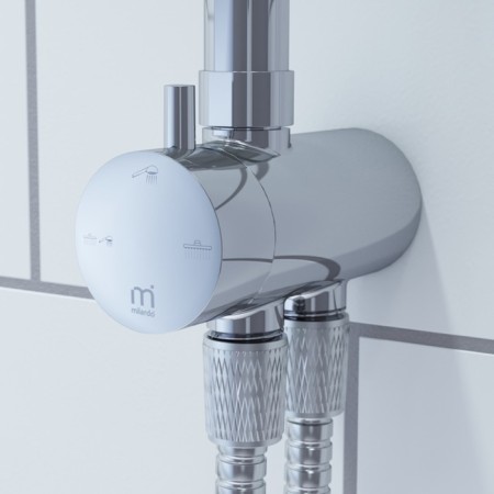 Shower Set Milardo Shower Set 3703F24M76, Upper Lake, Chrome-4