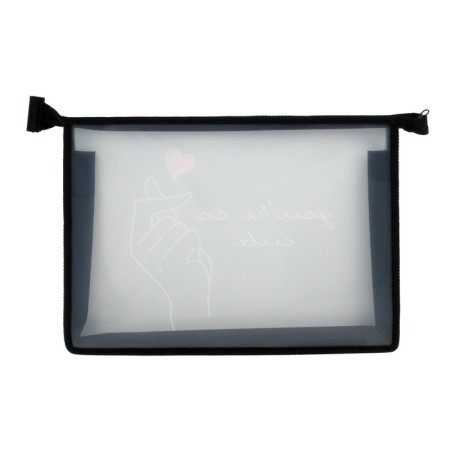 A4, 325 x 230 x 55 mm notebook folder, lightning from above, plastic, PM-A4-29 calligrata "Kiss"-2