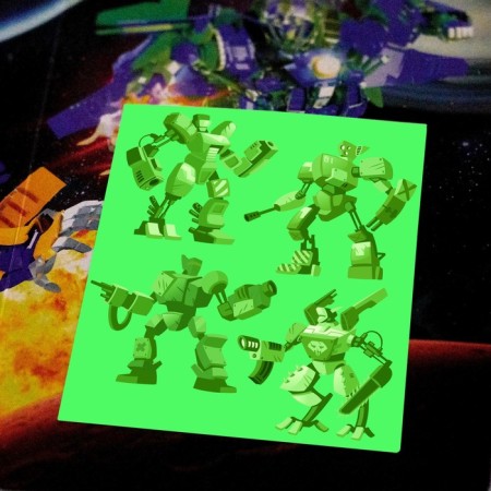 Drawing for drawing in the dark "Space Wars"-2
