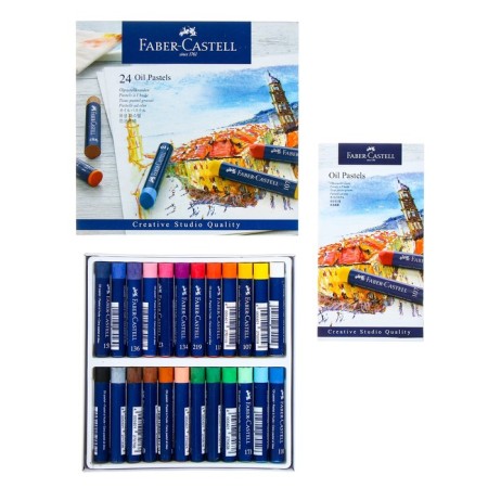 Oil pastel 24 colors Faber-Castell Studio Quality Round