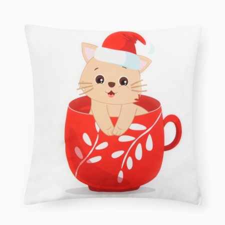 Case on the pillow Ethel New Year's cup 40x40cm, 100% p/e-1