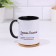 Named mug, sublimation Gin-Tolik ", black bottom