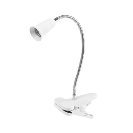 Lamp on the clothespin Ecola Base, E27, 220V, 300 mm, switch, flexible, white