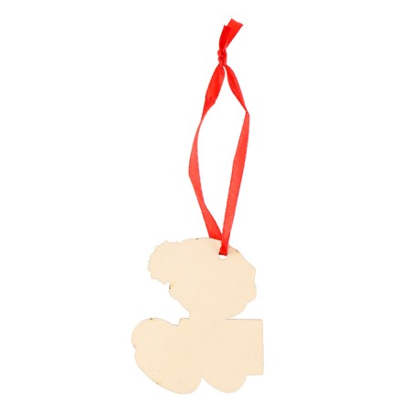 Fir-tree wooden pendant for the New Year “Snake in a hat” with a scretch-layer, New Year's decoration-4