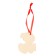 Fir-tree wooden pendant for the New Year “Snake in a hat” with a scretch-layer, New Year's decoration