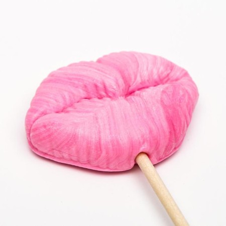 Caramel on the stick "Lolli sponge", pink, 18 g-2