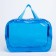 Cosmetic bag with lightning, blue color