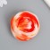 Kapron for flowers two-tone "white-orange" 50 cm