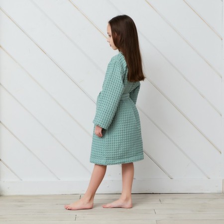 Waffel Baby Broke I "BOHO" size 30 (98-104 cm) Mint color, 100% cotton 290 g/m2-9