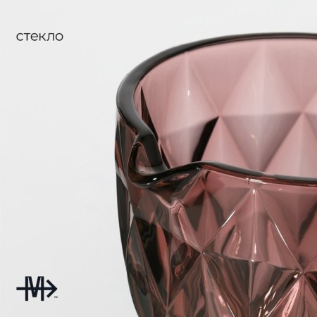 Glass Glass Magistro "Cruise", 1.1 l, pink color-1