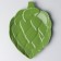 Ceramic plate "Artichoki", green, 20 x 17 cm, green color