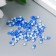Decor for creativity "Fluorescent rhinestones. Blue" set of 144 pcs SS10 - 2.7 mm