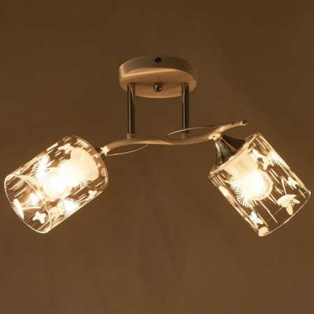 Chandelier gallop 880521 2x60W E27 white matte/chrome-2