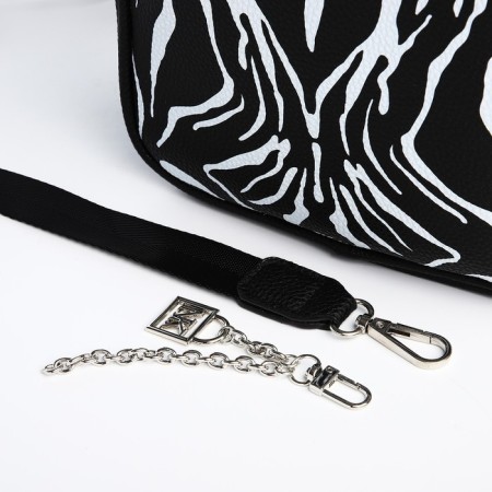Women's bag of artificial leather "Zebra", 19x14x6 cm.-6
