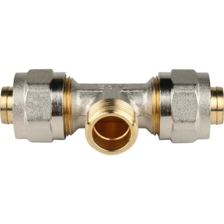 The STOUT SFS-0011-001220 tee, 1/2 "x20 mm, external thread, for metal-plast. Pipes, screw-1