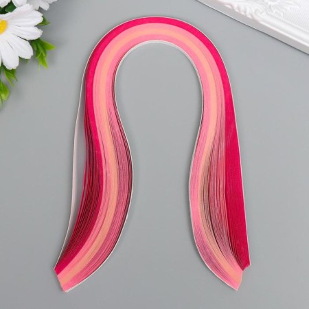 Strips for quilling 100 strips density 120 grams "Pink gradient" w. 0.5 cm dl. 39 cm-6