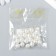 Decor for creativity plastic "Pearls with a pin" 1x1 cm set 20 pcs