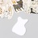 Stickers for the creativity of the "dog breed" embossing silver set 48 pcs 9x7x0.8 cm