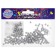 Figure for crafts and decor "Shar", set of 100 pcs., Size 1 pc. 0.4-0.7 cm, silver color