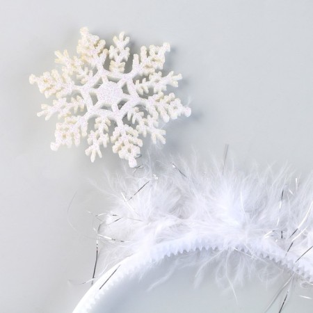 New Year's carnival set "Snowflake 1" (rim+ pompons), for the New Year-2
