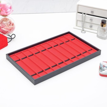 Decoration for jewelry with 10 seats, 40.5 × 25 × 2.5, red color-1