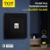 Single single glossy glass telephone socket, hidden, glass, black