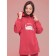 Sweatshirt for girls, height 110 cm, red color