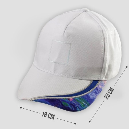 Women's cap "water lily", white color-1