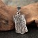 Scandinavian amulet "Runa Rydo", 3.5 g, 31x15 mm, ear of 9x5 mm