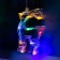 Garland "fringe" 2.4 × 0.9 m with nozzles "deer", ip20, transparent thread, 138 LED, glow of multi, 8 modes, 220 V