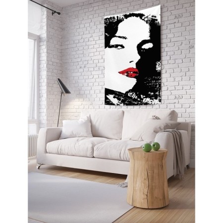 Decorative panel with photo printing "Successive appearance", vertical, size 150x200 cm
