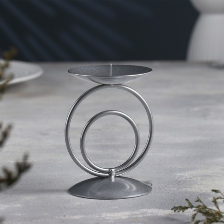 Sunser "Sunset" metal per candle, 8.3x11 cm, silver-1