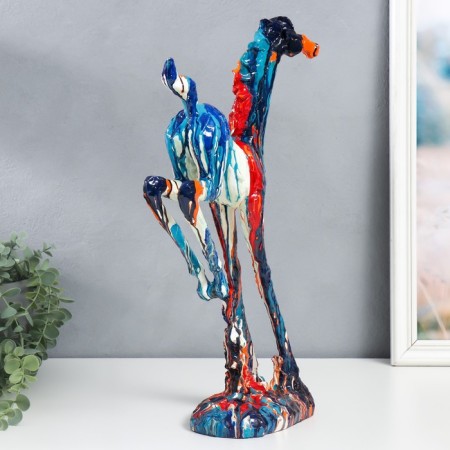 Souvenir Polystone "Gallive Horse" Sunses of paint 11x22x45 cm-1