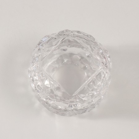 Casket glass "ice" transparent 7x7x5 cm-1