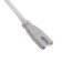 Wire for connecting lamps for plants ULI-P Uniel, 15 cm, 2 contacts, white