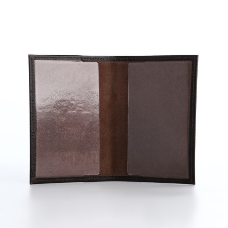 Passport cover, dark brown color-5