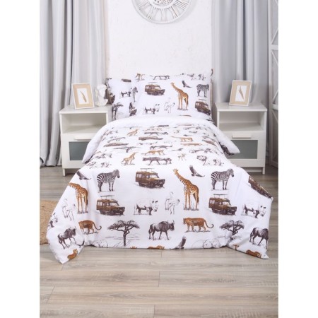 Bed linen 1.5 joint venture safari, size 150x215 cm, 145x210 cm, 50x70 cm-1