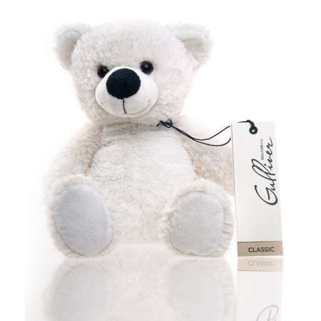 Soft Gulliver toy "Bear", sedentary, white color, 24 cm