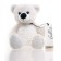 Soft Gulliver toy "Bear", sedentary, white color, 24 cm